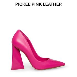 Steve Madden Pickee high heel, pink leather. Brand new only tried on.